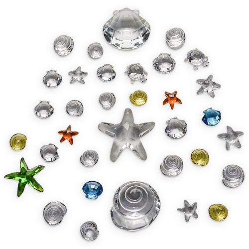 (34 PC) SWAROVSKI CRYSTAL SHELLS