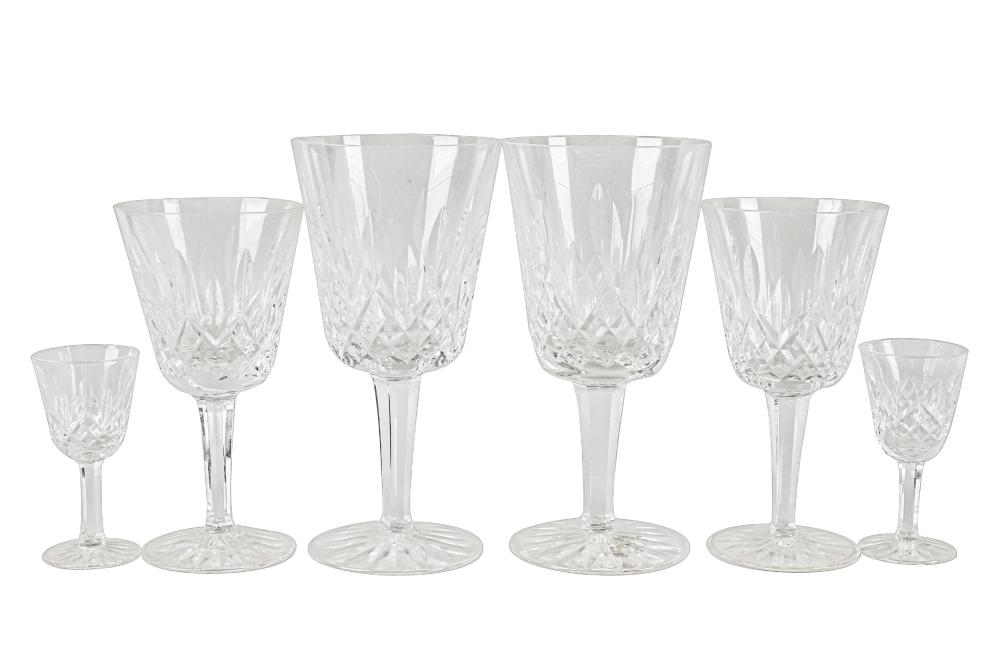 34 PIECES OF WATERFORD "LISMORE"