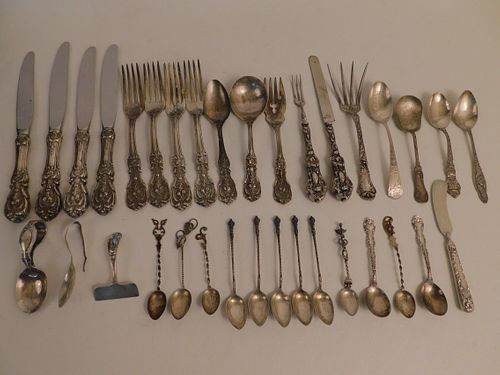 34 PIECES STERLING FLATWARELot 34