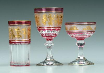 34 pieces Val St. Lambert: