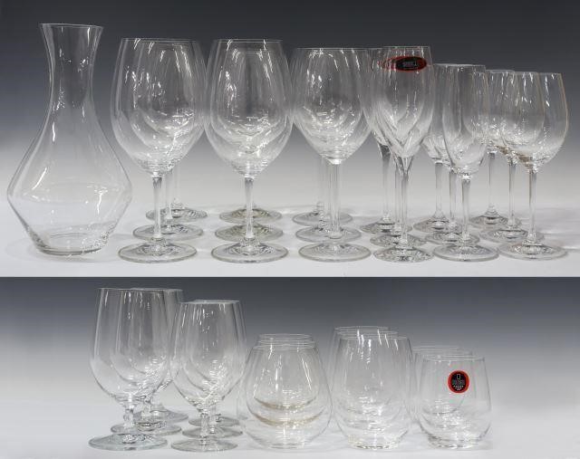 (34) RIEDEL COLORLESS GLASS STEMS &