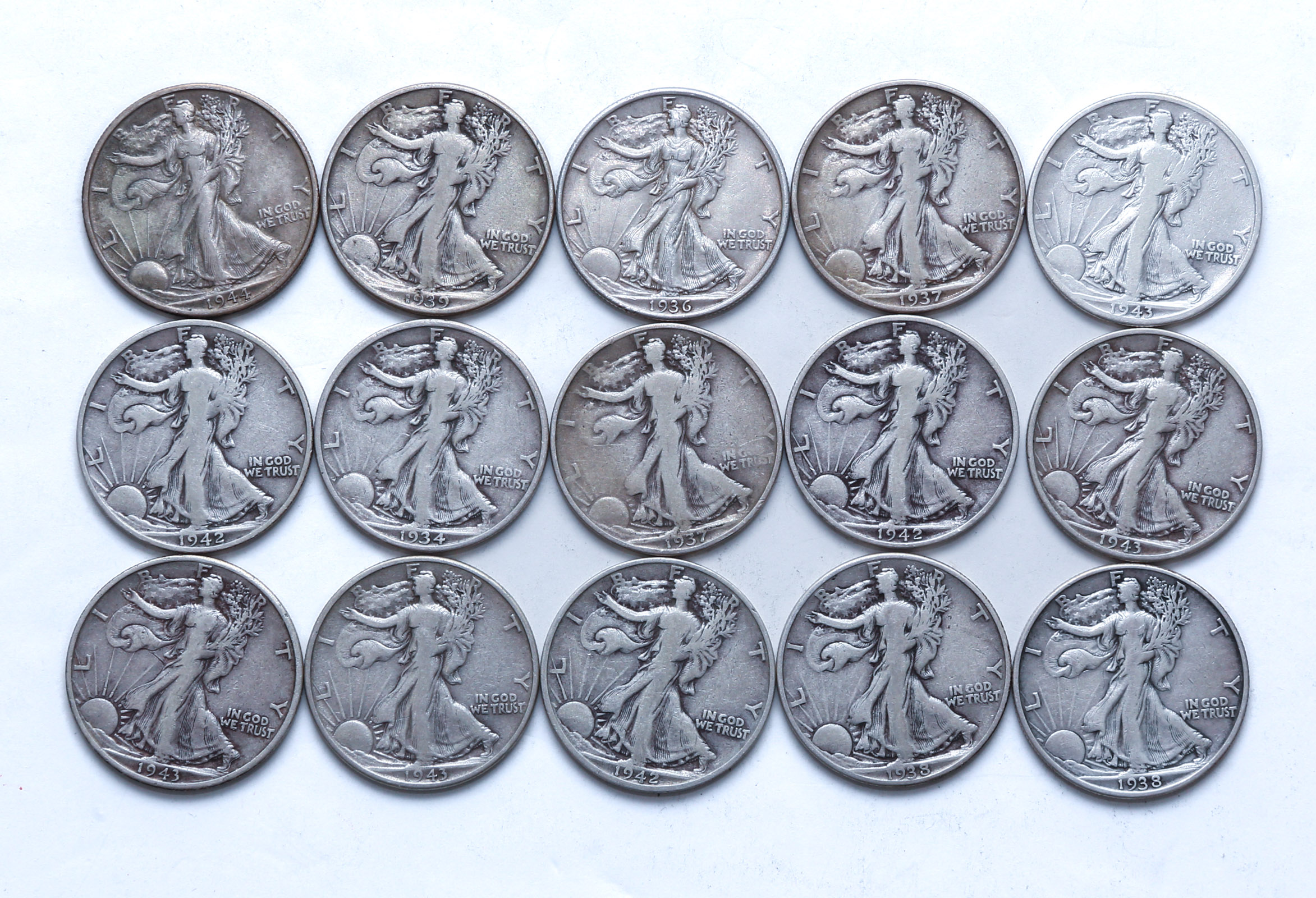3/4 ROLL - 15 WALKING LIBERTY