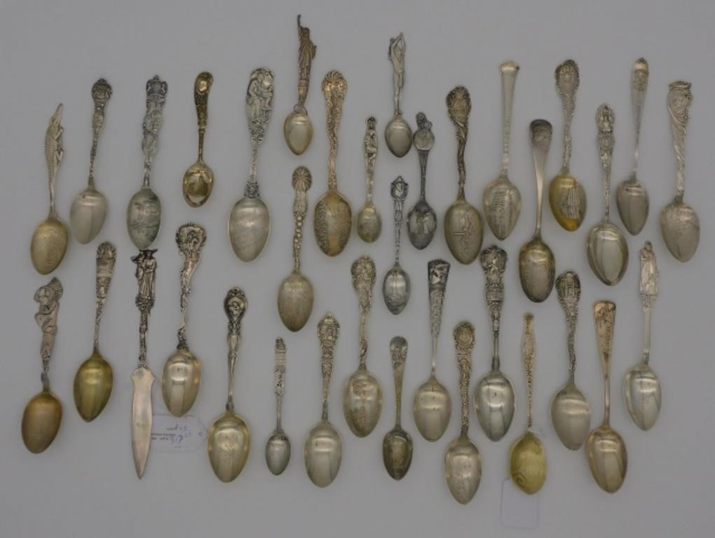 (34) STERLING SILVER SOUVENIR