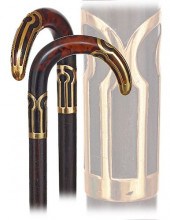 34. TORTOISESHELL AND GOLD CAN