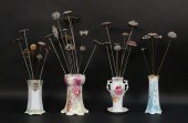 34 VINTAGE RHINESTONE HATPINS