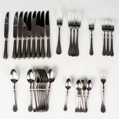 34PC CHRISTOFLE FLATWARE, OASI