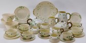 34PC IRISH BELLEEK SHAMROCK BA