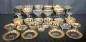 35 ASSEMBLED GILT DECORATED CR