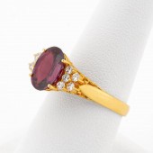 3.5 CTW RUBY, DIAMOND AND 18K
