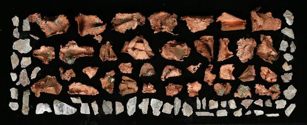 35 NATURAL RED COPPER SPECIMENS