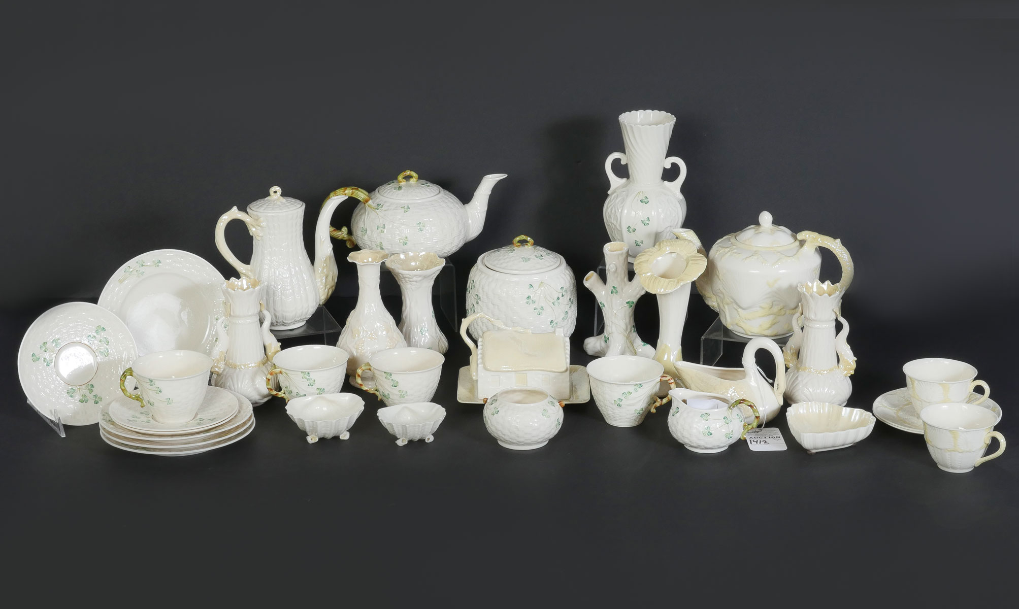35 PC. IRISH BELLEEK PORCELAIN