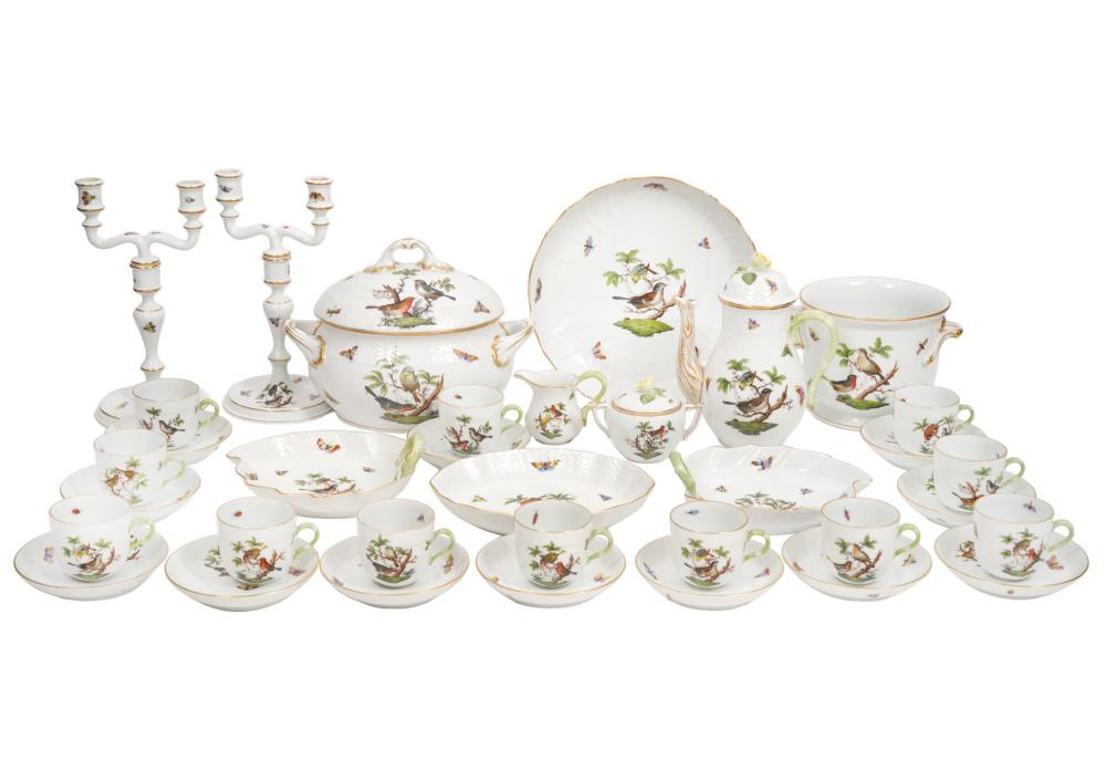35 PCS. HEREND ROTHSCHILD BIRD