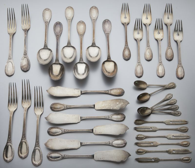 35 Pcs. Risler and Carre sterling
