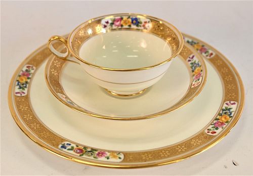 35 PIECE ROYAL CAULDON TEA SET,