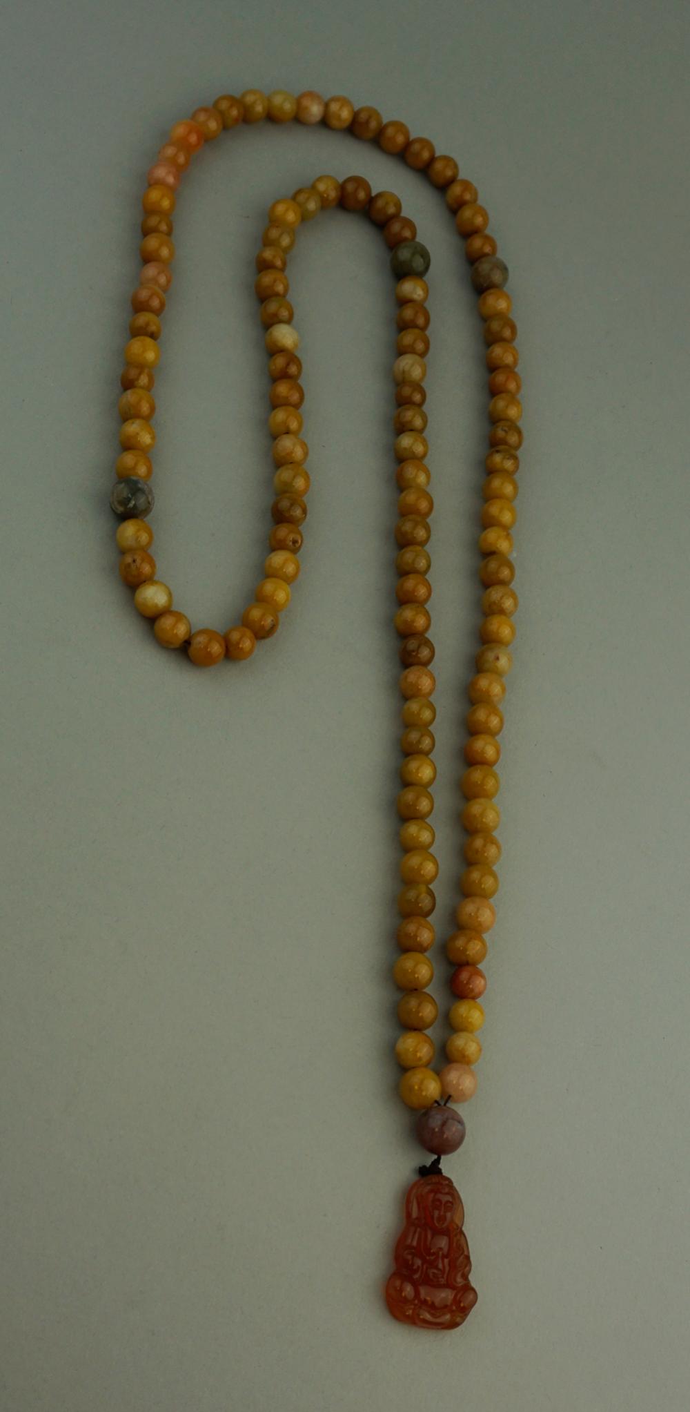 35422 357 JADE BEAD NECKLACE WITH