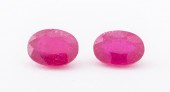 3.55 CTTW. PAIR OF LOOSE OVAL-