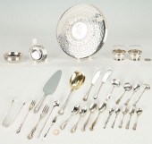 36 ASSEMBLED SILVER TABLEWARE