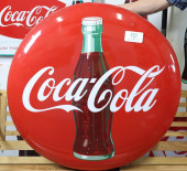 36" COCA COLA METAL BOTTLE GRA