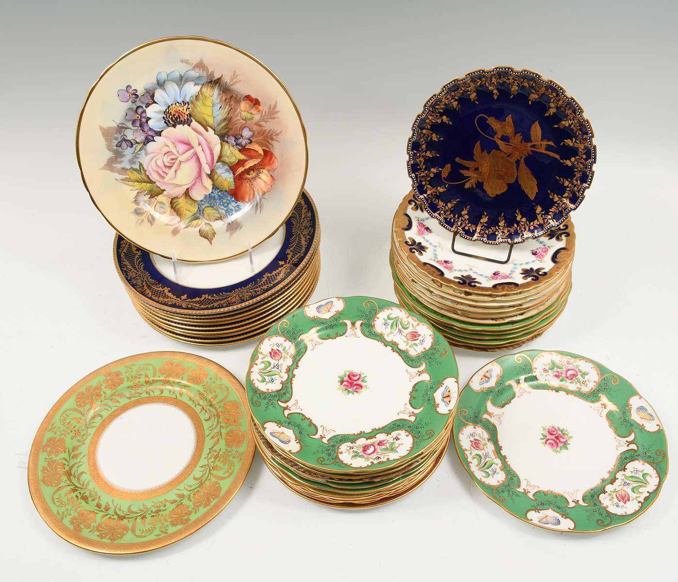 36 PC. ENGLISH PORCELAIN PLATE