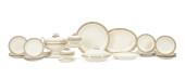 36 PIECES OF CREAMWARE DINNERW