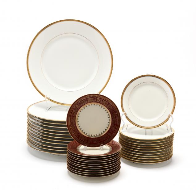 (36) PIECES OF LIMOGES AND