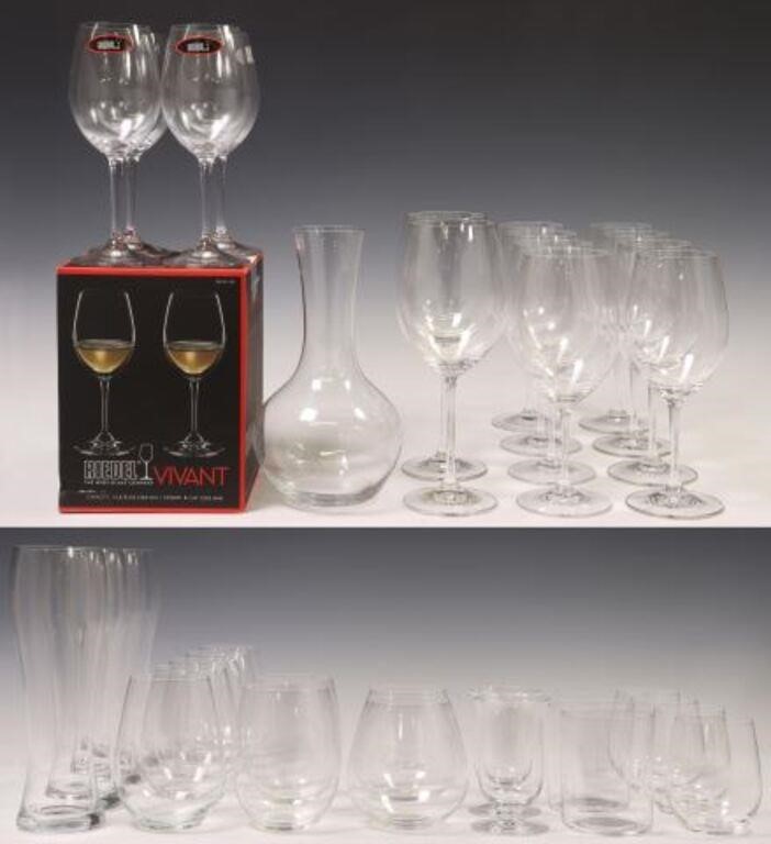 (36) RIEDEL COLORLESS GLASS