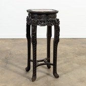 36" TALL CARVED CHINESE HARDWO