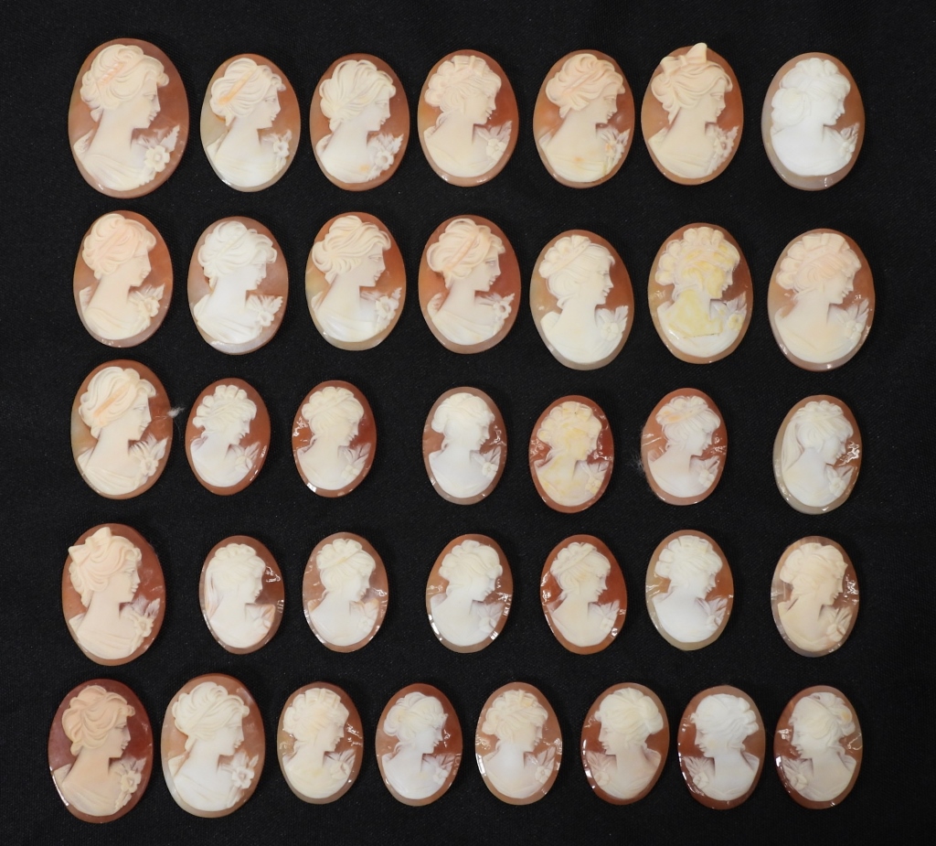 36PC VICTORIAN CAMEO COLLECTION