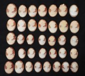 36PC VICTORIAN CAMEO COLLECTIO
