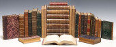 (37) FRENCH LEATHER-BOUND LIBR