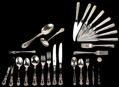 37 PCS. ASSD. STERLING FLATWARE,