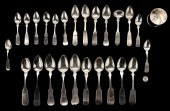 37 PCS. COIN SILVER, MARSHALL
