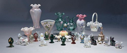 37 PIECE COLLECTION OF FENTON ART