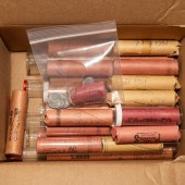 37 ROLLS OF BU CENTS, 1955-S -