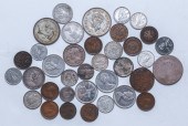 37 WORLD COINS INCLUDING 15 SI