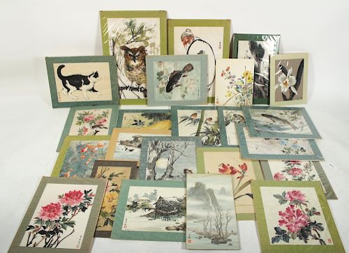 38 CHINESE INK PAINTINGS , 20TH