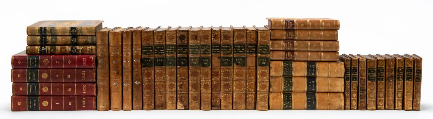 38 PCS, LEATHERBOUND BOOKS,