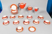 38 PIECE GELFE SWEDISH PORCELA
