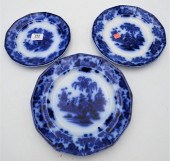 38 PIECE SET OF FLOW BLUE SCIN