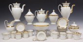 38)PARCEL GILT PORCELAIN COFFE
