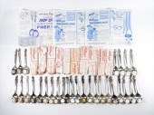 38PC 1960'S KELLOG CEREAL SILV
