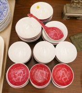 38pc Chinese Republic Porcelai