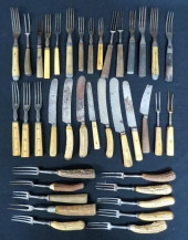 38PC LOT OF EARLY - MID 19TH C