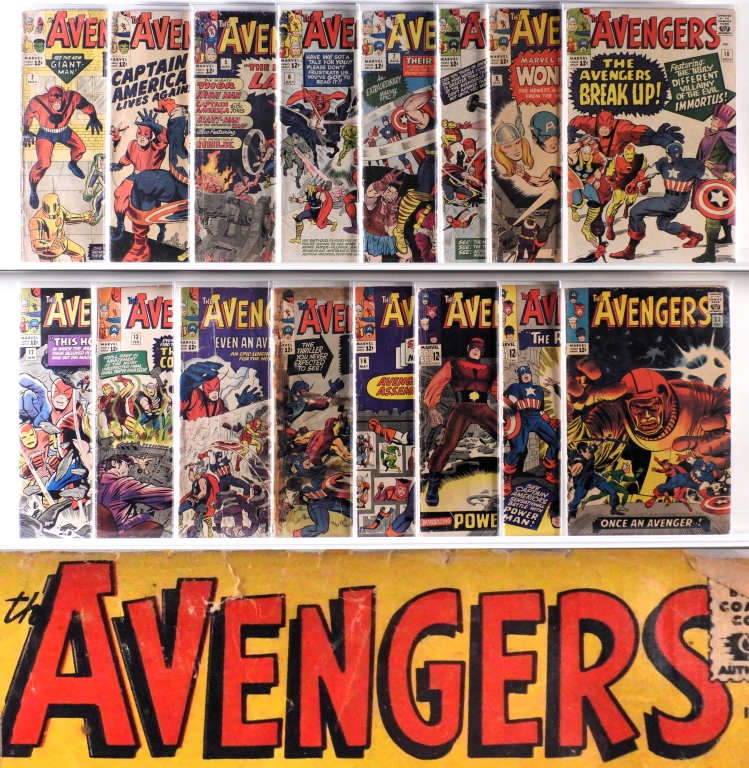 38PC MARVEL COMICS AVENGERS #2-#181