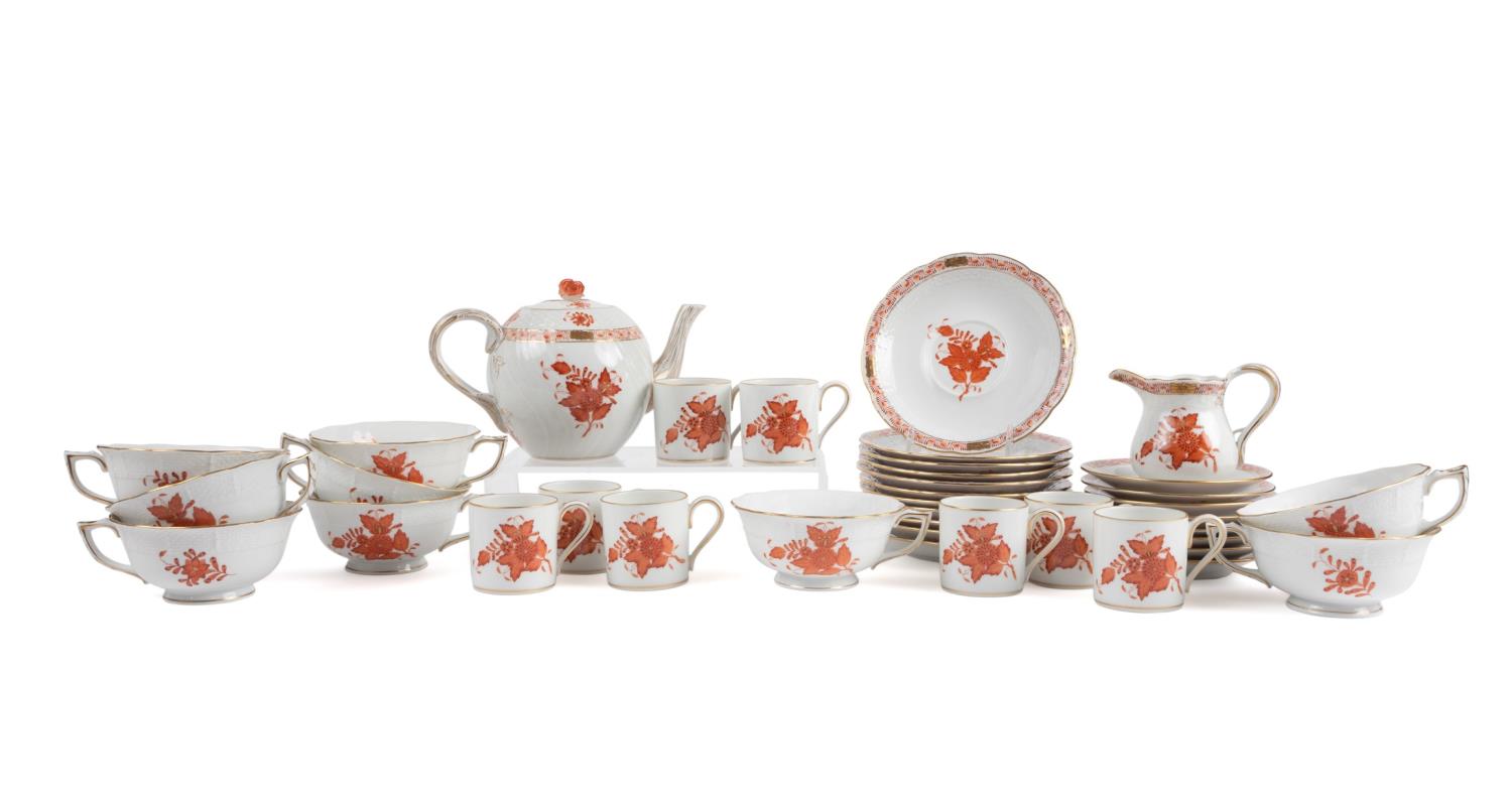 38PCS HEREND 'CHINESE BOUQUET'
