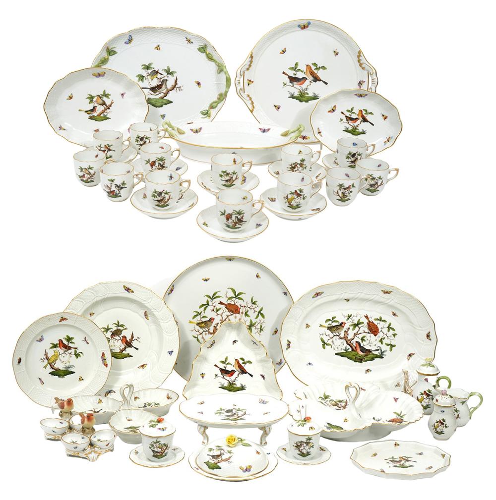 39 PCS. HEREND ROTHSCHILD BIRD