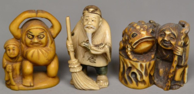 (3)Japanese Carved Ivory