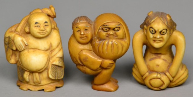 (3)Japanese Carved Ivory