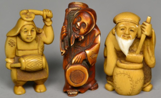(3)Japanese Carved Ivory