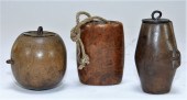 3PC 18C. CHINESE CARVED WOOD T